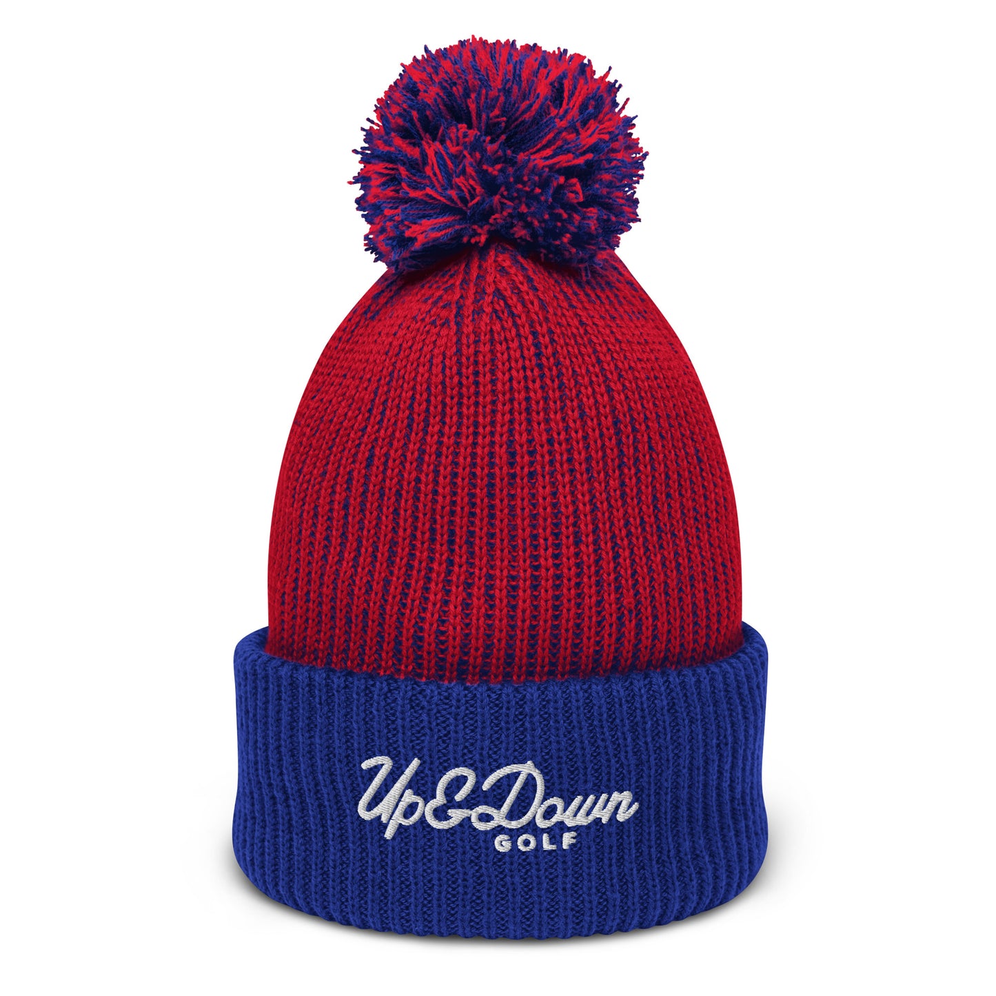 Up & Down Speckled Pom-Pom Beanie