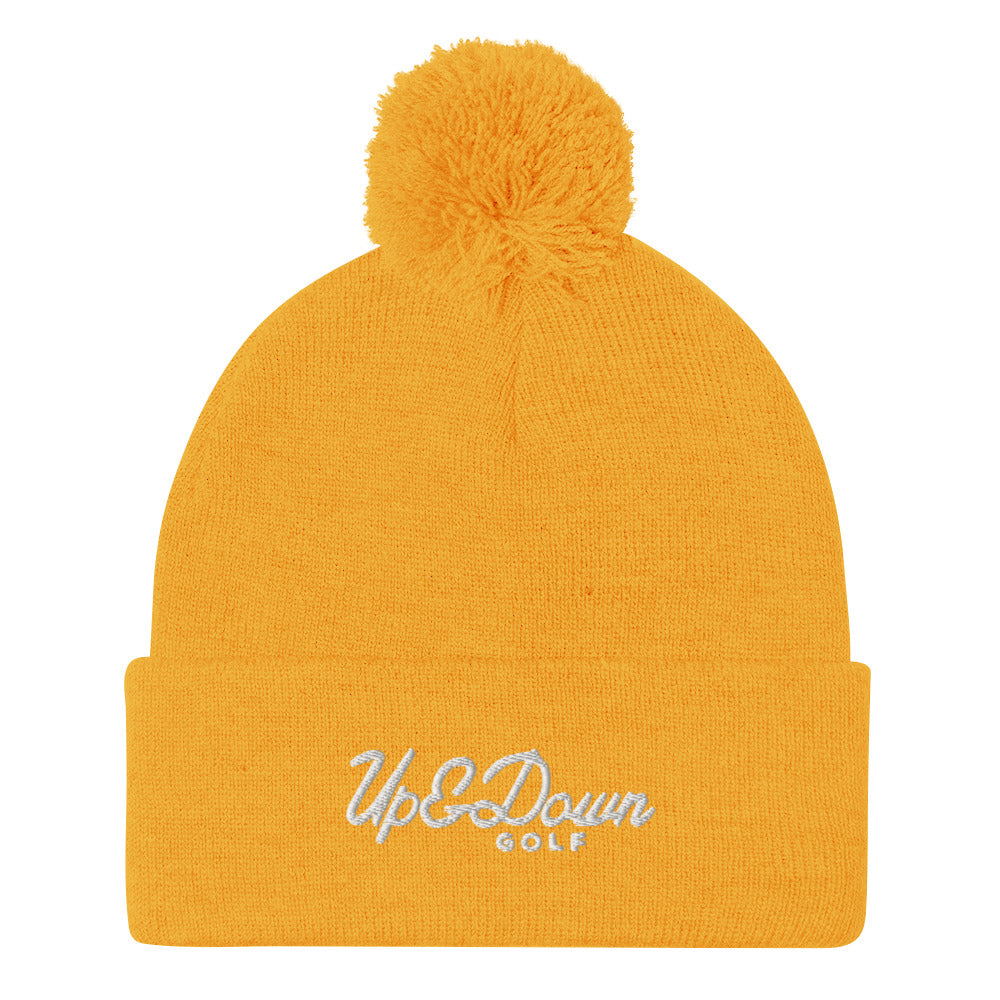 Up & Down Pom-Pom Beanie